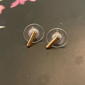 Dainty Gold Bar Earrings - Bauble Bar